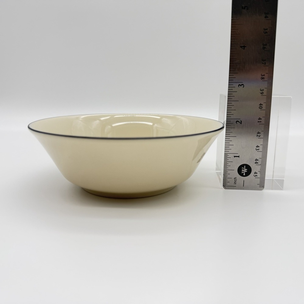 Lenox Special Rocking Horse Child Cereal Bowl Cream Blue Rim Made in USA 5.5" - Picture 5 of 5